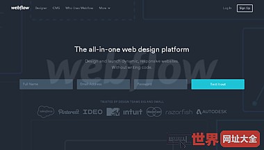 Webflow网页设计平台