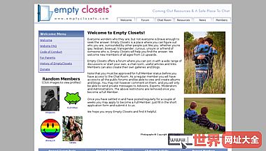 Empty Closets - Online guide to coming out!