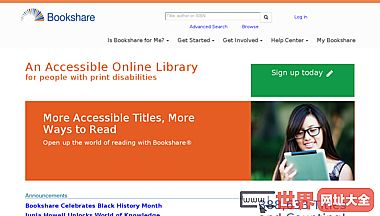 Bookshare访问在线图书馆的人
